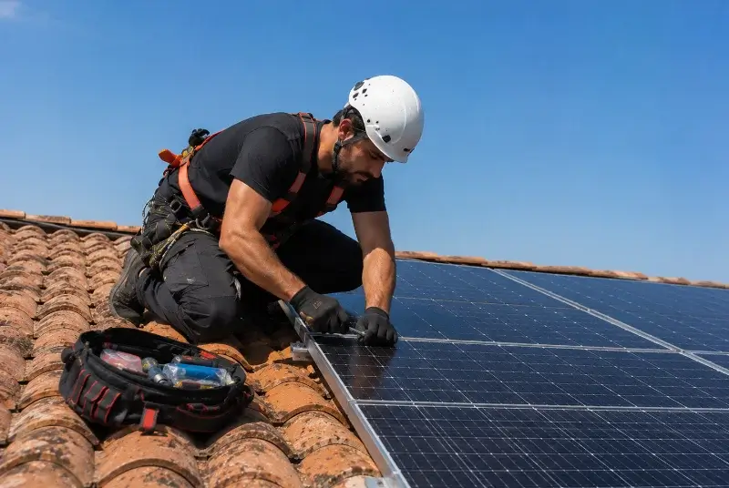 Maintenance et monitoring de panneaux solaires à Nernier