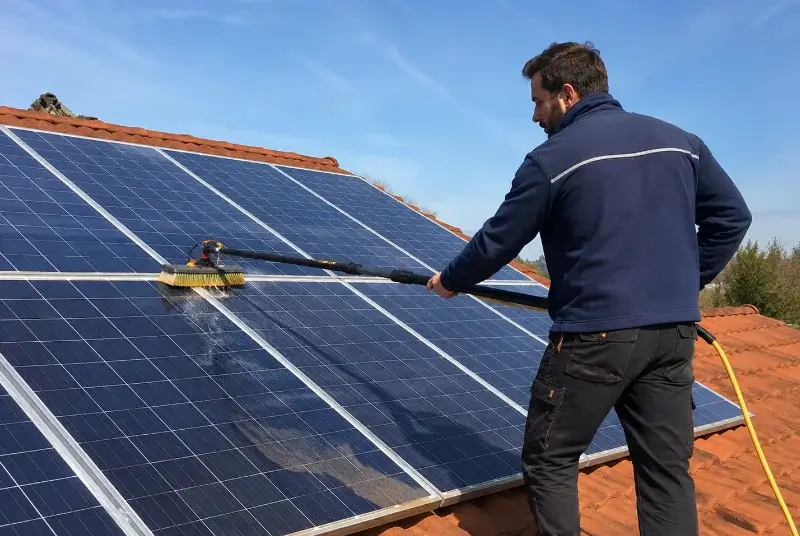 Nettoyage et entretien de panneaux solaires à Nernier