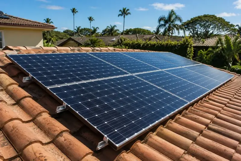 Installation de panneaux solaires à Nernier